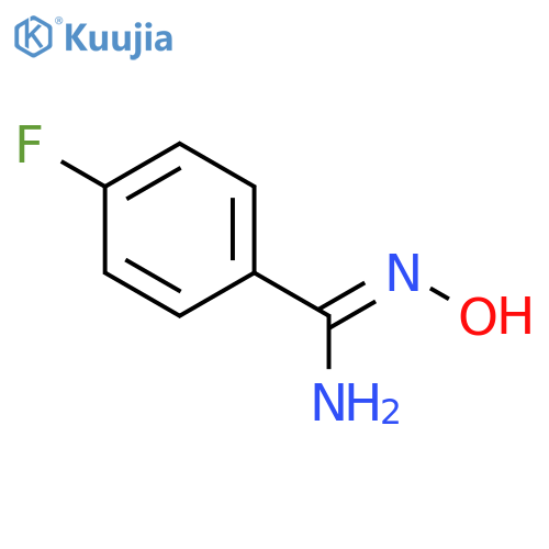 4-Fluoro-N'-hydroxybenzenecarboximidamide structure