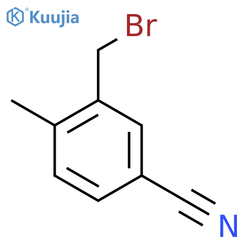 5-Cyano-2-methylbenzyl bromide structure
