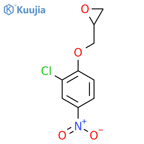 2-(2-chloro-4-nitrophenoxy)methyloxirane structure