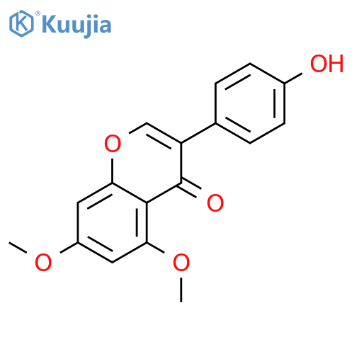3-(4-hydroxyphenyl)-5,7-dimethoxy-4H-chromen-4-one structure