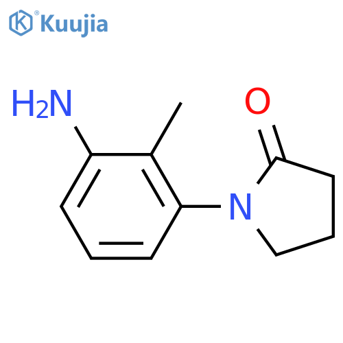 1-(3-Amino-2-methylphenyl)pyrrolidin-2-one structure