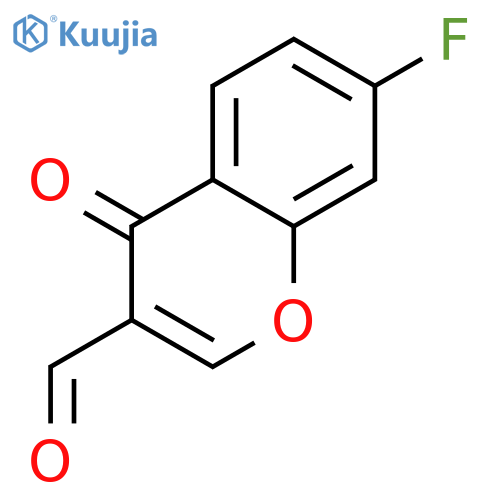 7-Fluoro-4-oxo-4H-chromene-3-carbaldehyde structure
