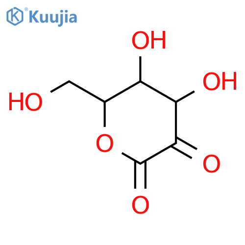 4,5-dihydroxy-6-(hydroxymethyl)dihydro-2H-pyran-2,3(4H)-dione (non-preferred name) structure