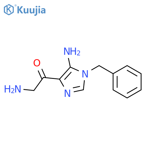2-amino-1-[5-amino-1-(phenylmethyl)-1h-imidazol-4-yl] ethanone structure