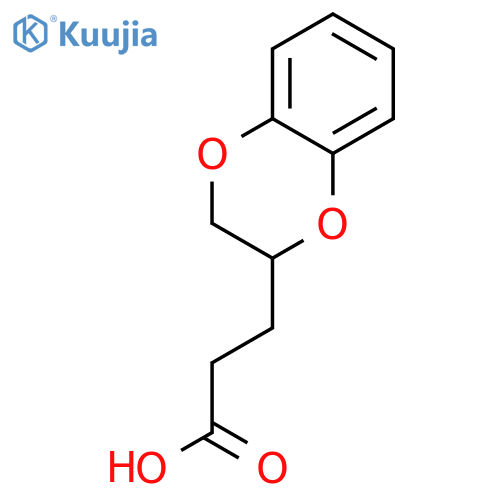 3-(2,3-dihydro-1,4-benzodioxin-2-yl)propanoic acid structure