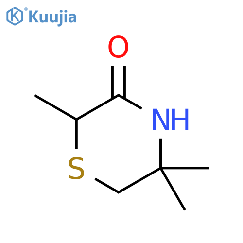 2,5,5-trimethylthiomorpholin-3-one structure