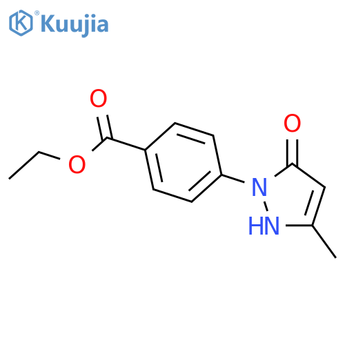 4-(3-Methyl-5-oxo-2,5-dihydro-pyrazol-1-yl)-benzoic acid ethyl ester structure