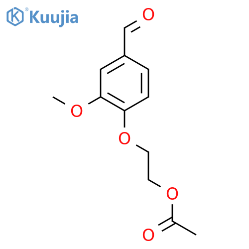 2-(4-Formyl-2-methoxyphenoxy)ethyl acetate structure