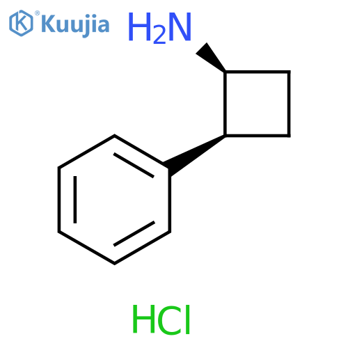 Cyclobutanamine, 2-phenyl-, hydrochloride, cis- (9CI) structure
