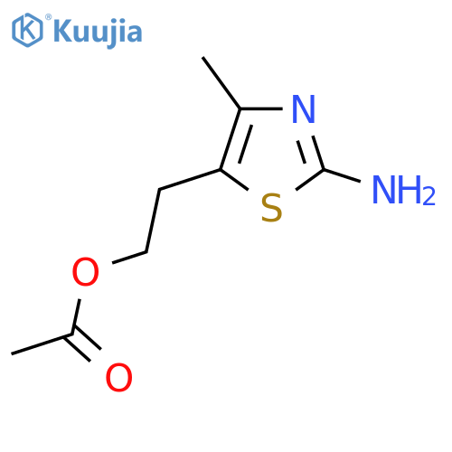 2-(2-amino-4-methyl-1,3-thiazol-5-yl)ethyl acetate structure