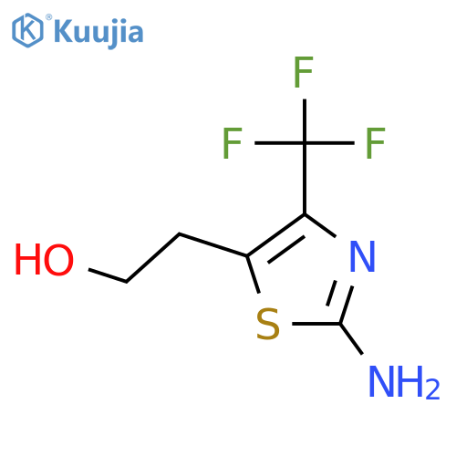 2-[2-amino-4-(trifluoromethyl)thiazol-5-yl]ethanol structure