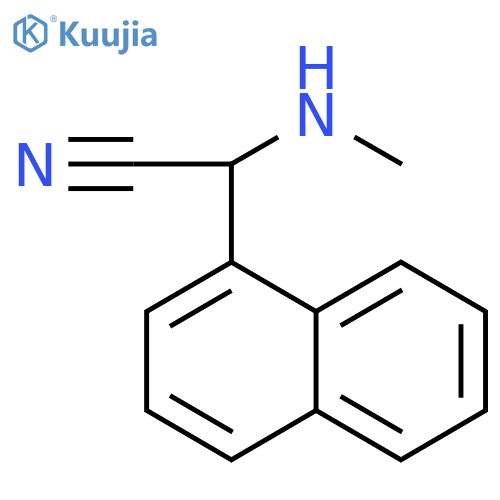 1-Naphthaleneacetonitrile, α-(methylamino)- structure