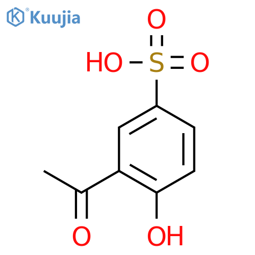 3-Acetyl-4-hydroxybenzenesulfonic acid structure