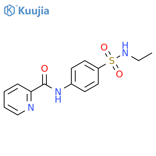 N-4-(ethylsulfamoyl)phenylpyridine-2-carboxamide structure