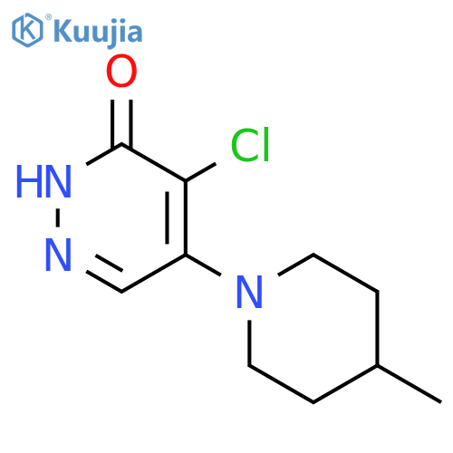 4-chloro-5-(4-methylpiperidin-1-yl)-2,3-dihydropyridazin-3-one structure