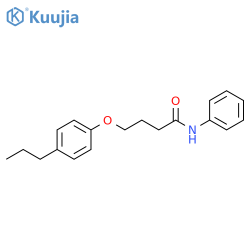 N-phenyl-4-(4-propylphenoxy)butanamide structure