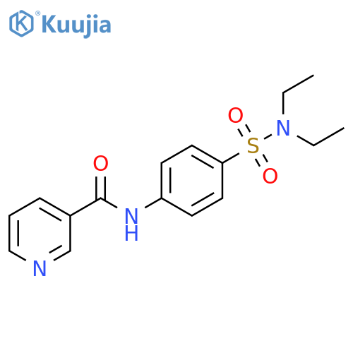 N-4-(diethylsulfamoyl)phenylpyridine-3-carboxamide structure