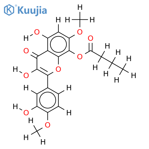 4',7-Di-Me ether,8-O-butanoyl-Gossypetin structure