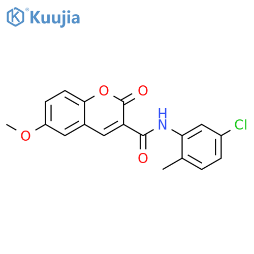 N-(5-chloro-2-methylphenyl)-6-methoxy-2-oxo-2H-chromene-3-carboxamide structure