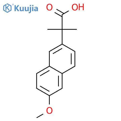 2-(6-Methoxynaphthalen-2-yl)-2-methylpropanoic acid structure