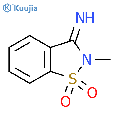 2-Methyl-1,2-benZisothiaZol-3(2H)-imine, 1,1-dioxide structure