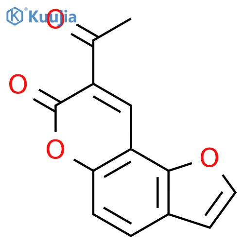 7H-Furo[2,3-f][1]benzopyran-7-one,8-acetyl- structure
