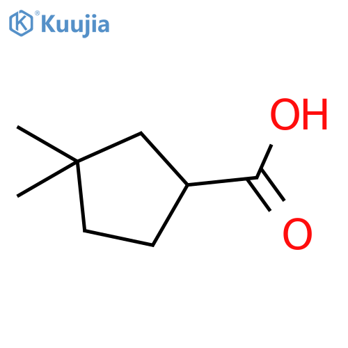 3,3-dimethylcyclopentane-1-carboxylic Acid structure