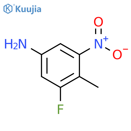 Benzenamine, 3-fluoro-4-methyl-5-nitro- structure