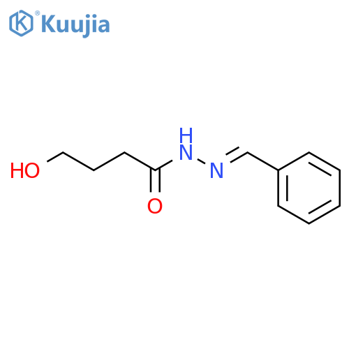 Butanoic acid,4-hydroxy-, 2-(phenylmethylene)hydrazide structure