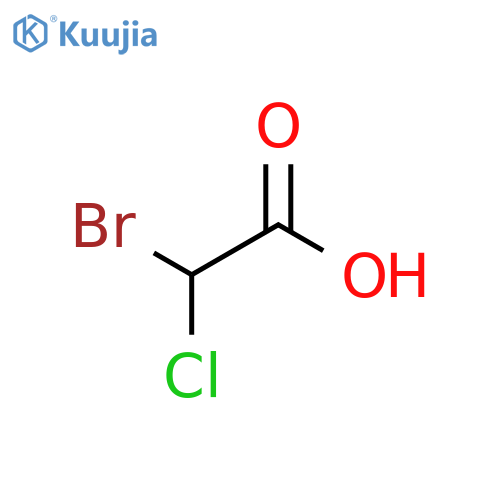Bromochloroacetic acid structure