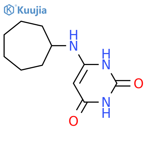 6-(cycloheptylamino)pyrimidine-2,4(1H,3H)-dione structure