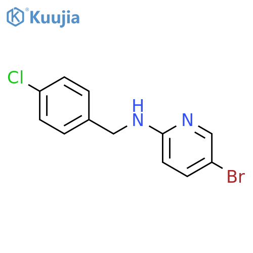 (5-Bromo-pyridin-2-yl)-(4-chloro-benzyl)-amine structure