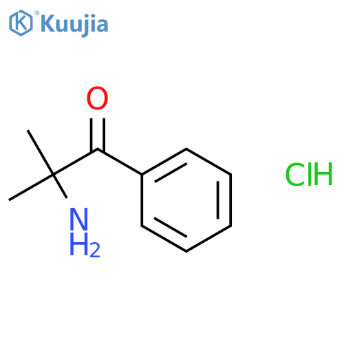 2-amino-2-methyl-1-phenylpropan-1-one hydrochloride structure