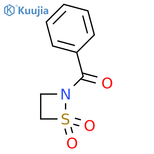 1,2-Thiazetidine, 2-benzoyl-, 1,1-dioxide structure