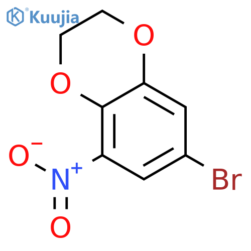 1,4-Benzodioxin, 7-bromo-2,3-dihydro-5-nitro- structure