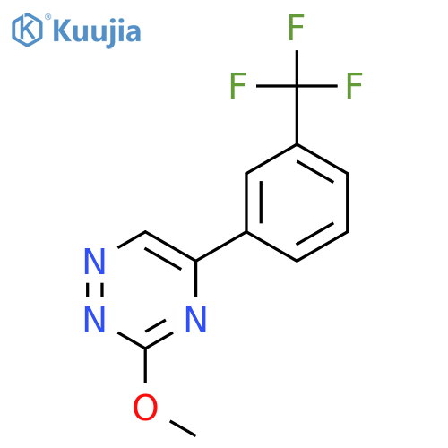 3-methoxy-5-[3-(trifluoromethyl)phenyl]-1,2,4-triazine structure