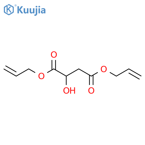 Butanedioic acid,2-hydroxy-, 1,4-di-2-propen-1-yl ester structure