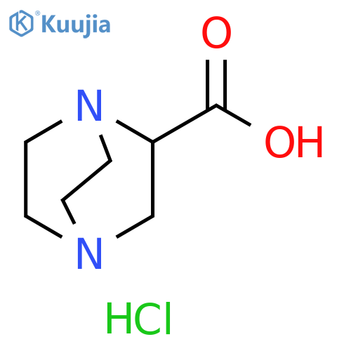1,4-diazabicyclo2.2.2octane-2-carboxylic acid dihydrochloride structure