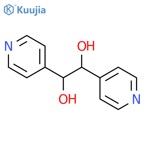 1,2-Dipyridin-4-ylethane-1,2-diol structure