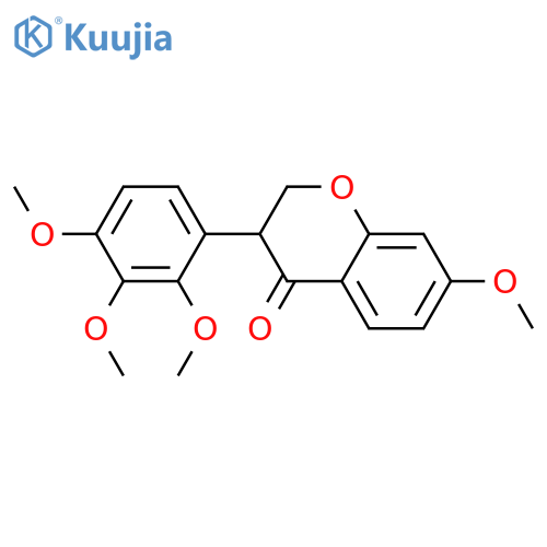 2',3',4',7-Tetrahydroxyisoflavanone; (±)-form, Tetra-Me ether structure