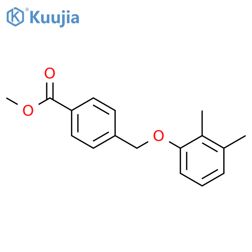 methyl 4-[(2,3-dimethylphenoxy)methyl]benzoate structure