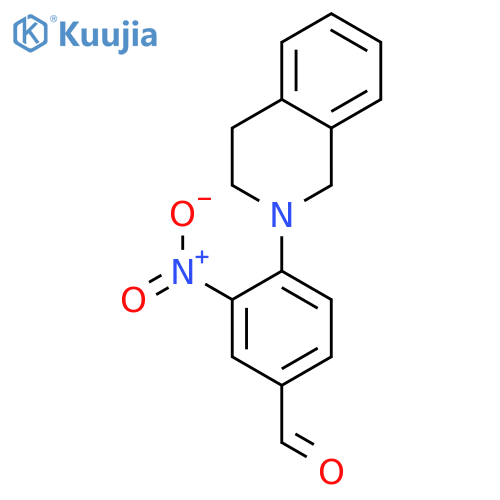 4-(3,4-dihydroisoquinolin-2(1H)-yl)-3-nitrobenzaldehyde structure