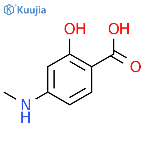 2-Hydroxy-4-(methylamino)benzoic acid structure