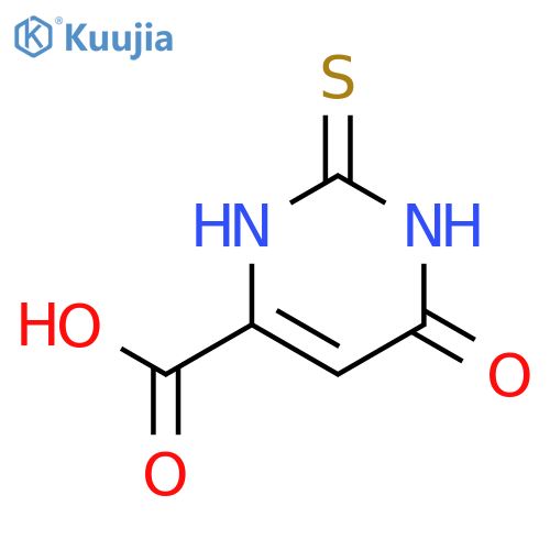6-Oxo-2-thioxo-1,2,3,6-tetrahydropyrimidine-4-carboxylic acid structure