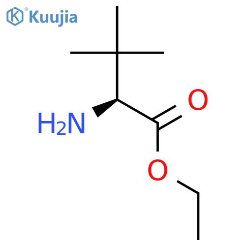 ethyl (2S)-2-amino-3,3-dimethylbutanoate structure