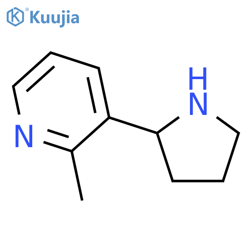 Pyridine,2-methyl-3-(2-pyrrolidinyl)- structure