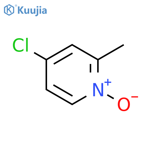 Pyridine,4-chloro-2-methyl-, 1-oxide structure