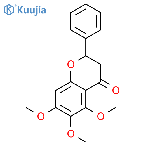 2-phenyl-5,6,7-trimethoxy-4-chromanone structure
