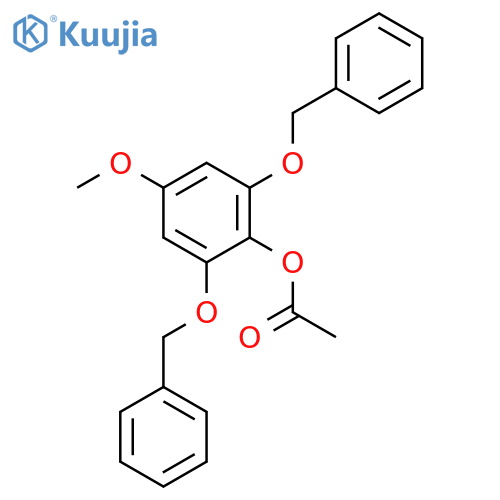 Phenol,4-methoxy-2,6-bis(phenylmethoxy)-, 1-acetate structure