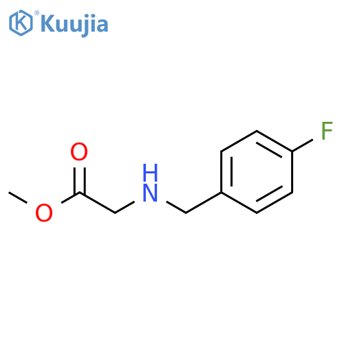 methyl 2-{(4-fluorophenyl)methylamino}acetate structure